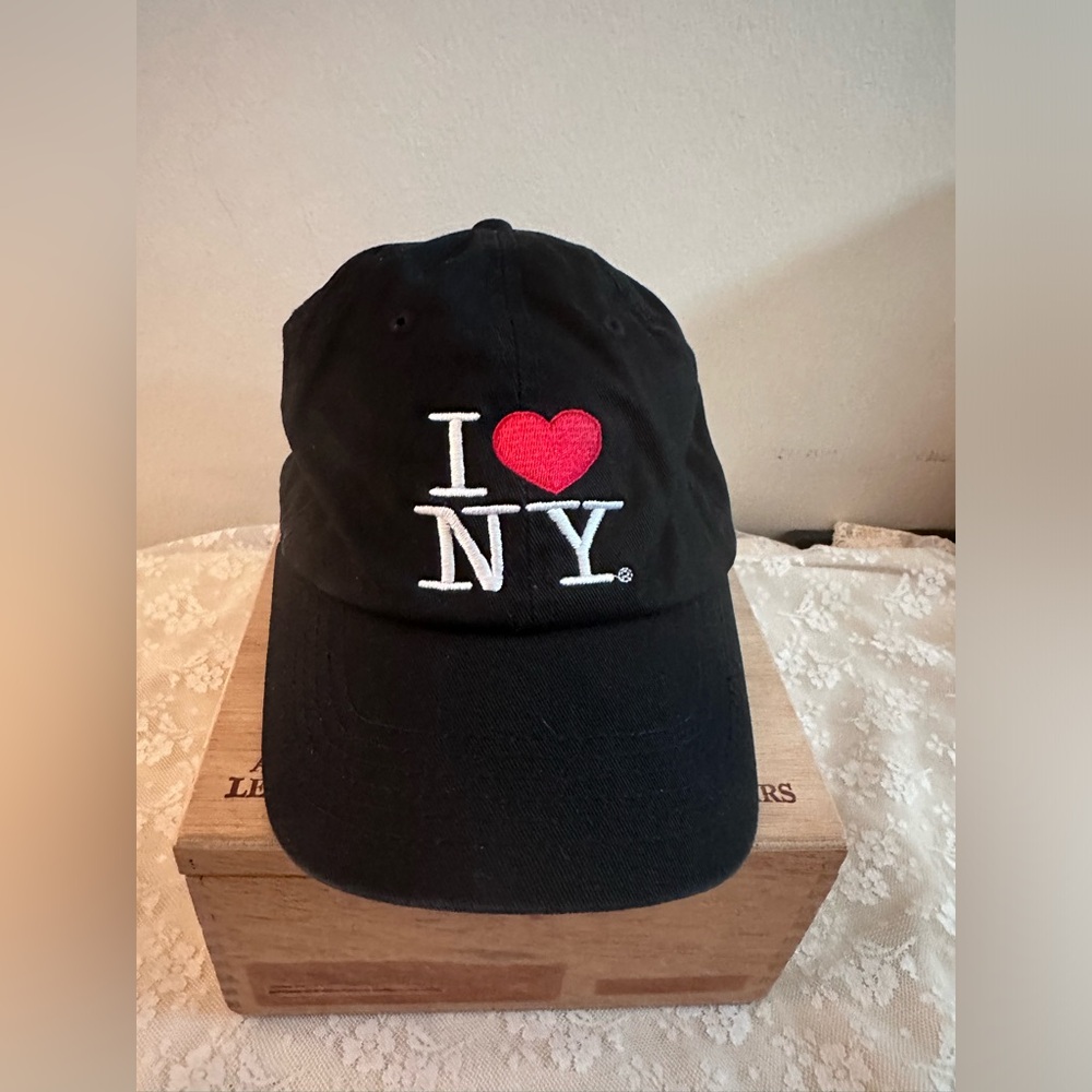I Love NY Junior Size Black Cap